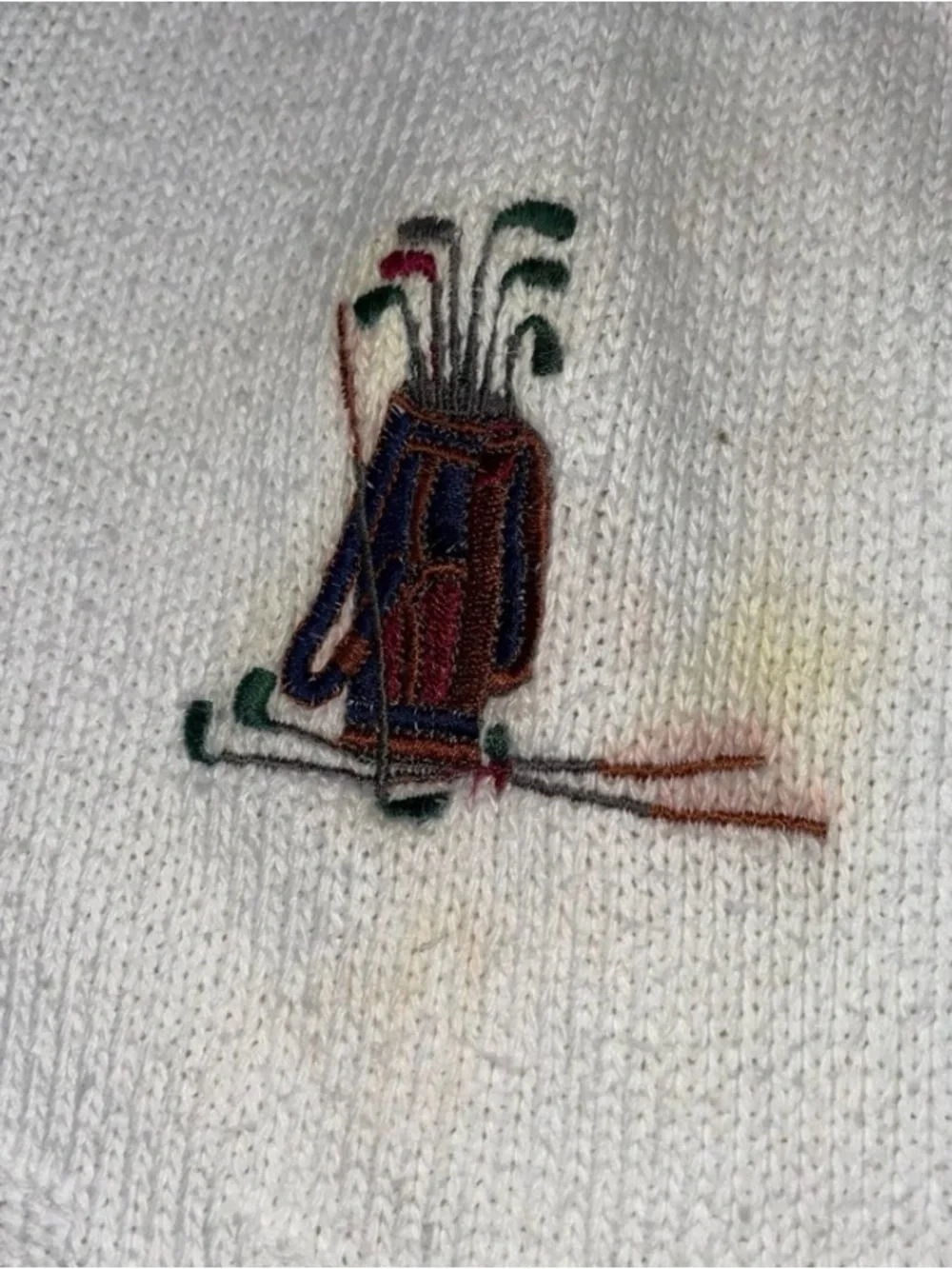 Vintage Bill Blass Golf Sport Grandpacore Grandpa Preppy Country Club Sweater XL